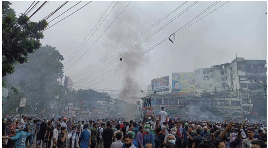 বগুড়ায় কোটা বৈষম্য ব...